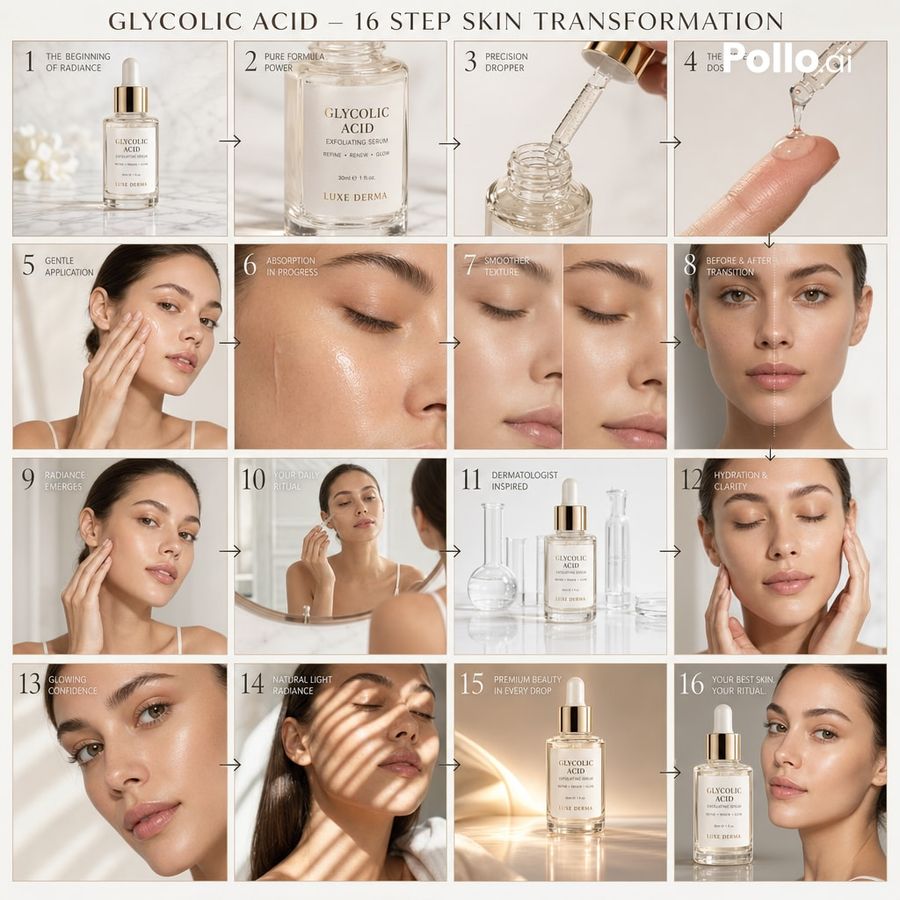 Luxury Skincare Ad Storyboard — GPT Image 2 image prompt example