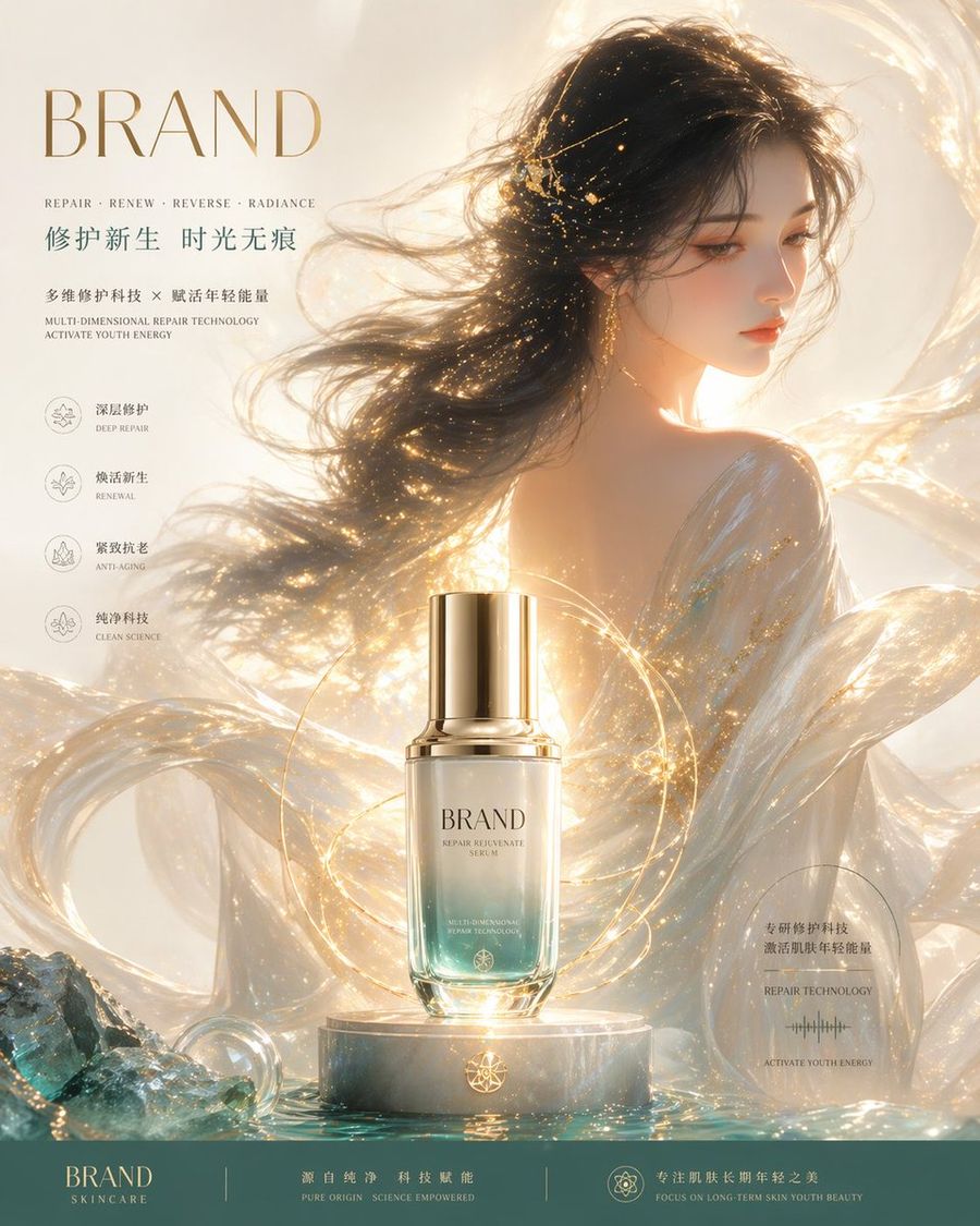 Luxury Skincare Brand Key Visual Kv — GPT Image 2 image prompt example