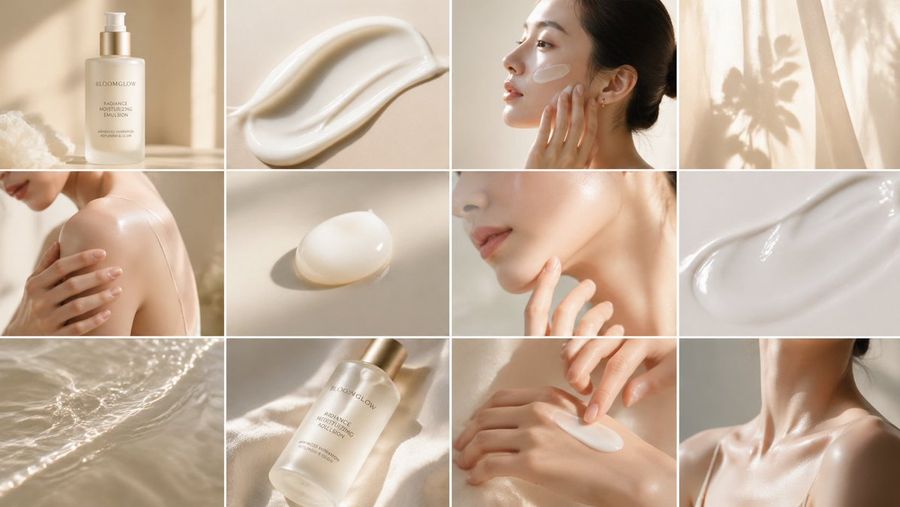 Luxury Skincare Editorial Grid — GPT Image 2 image prompt example
