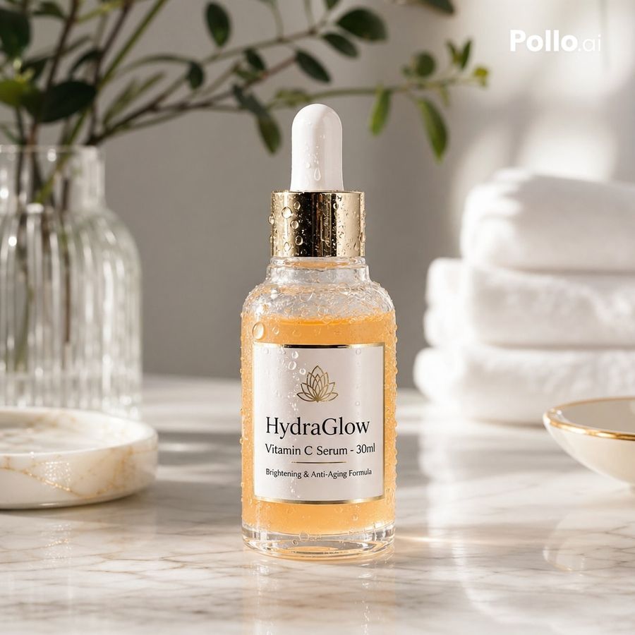 Luxury Vitamin C Serum Product Shot — GPT Image 2 image prompt example