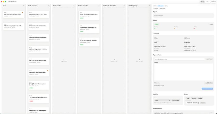 Macos Kanban Review App Ui — GPT Image 2 image prompt example