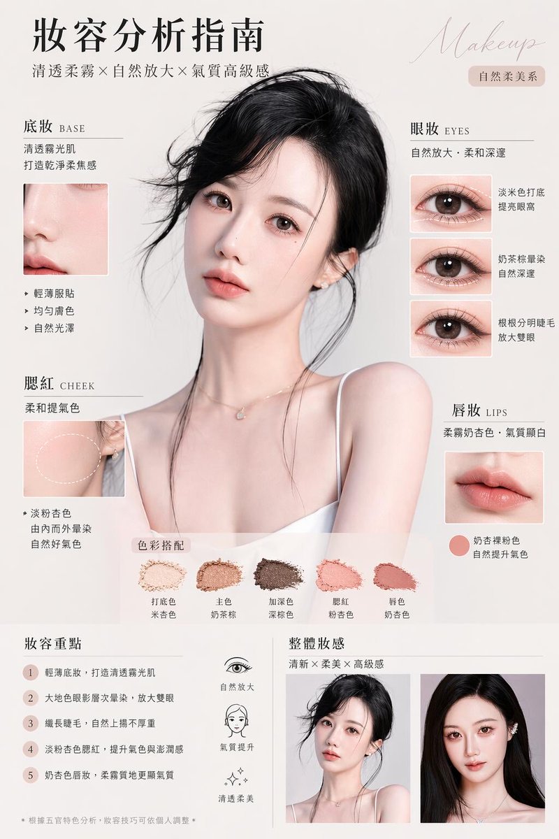Makeup Analysis Poster — GPT Image 2 image prompt example