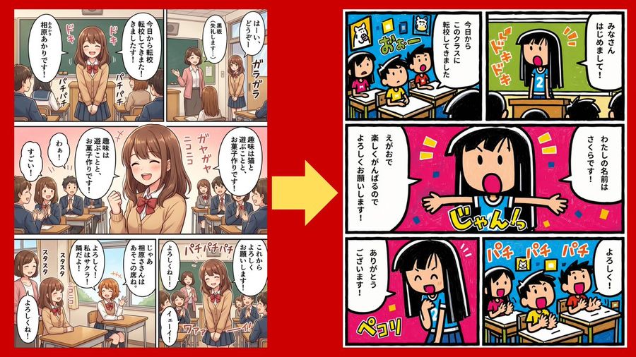 Manga Art Style Comparison — GPT Image 2 image prompt example