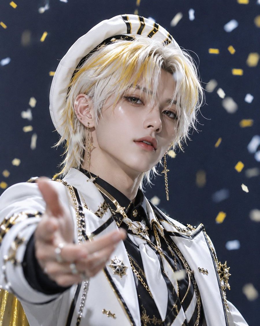 Masked Idol Concert Portrait — GPT Image 2 image prompt example