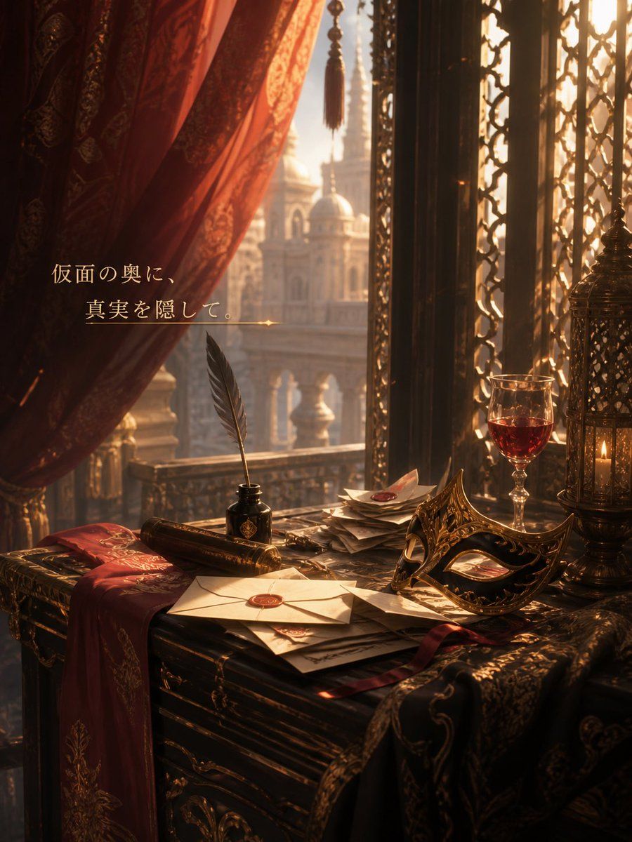 Masquerade Palace Wallpaper — GPT Image 2 image prompt example