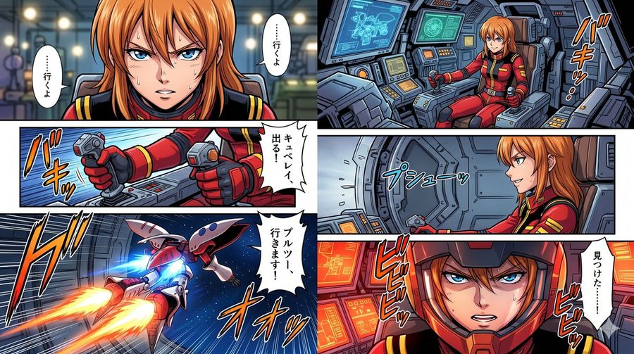 Mecha Pilot Manga Page — GPT Image 2 image prompt example
