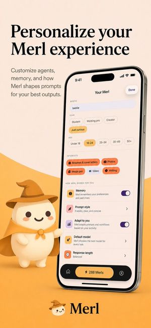 Merl Ios Personalization Screenshot — GPT Image 2 image prompt example