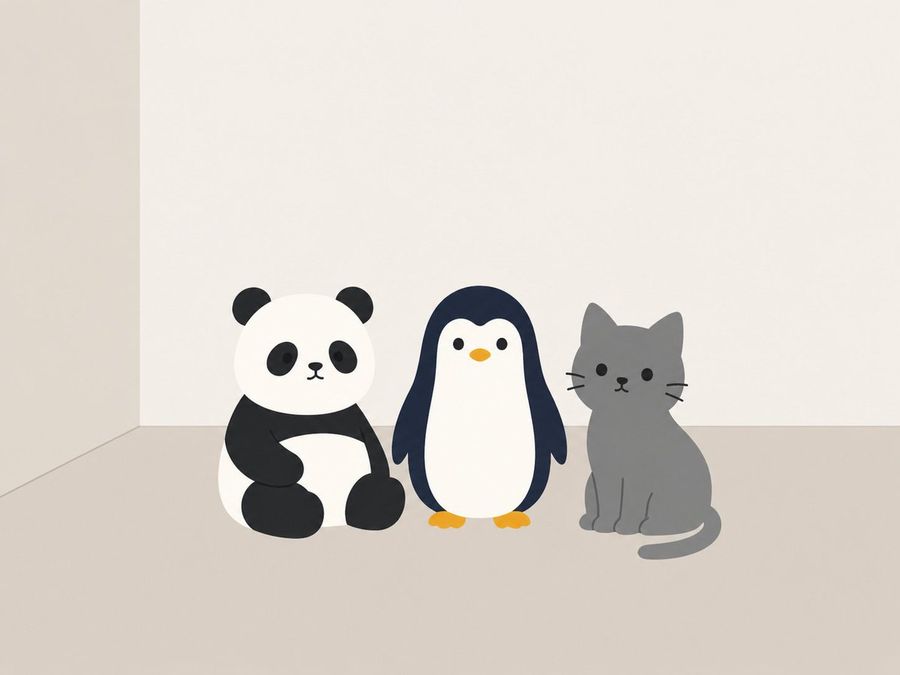 Minimal Clay Animals — GPT Image 2 image prompt example