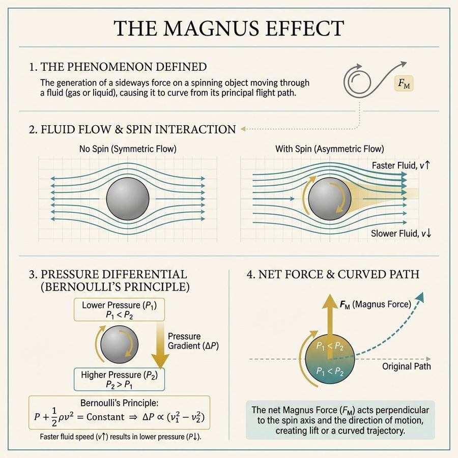 Minimal Magnus Effect Infographic — GPT Image 2 image prompt example