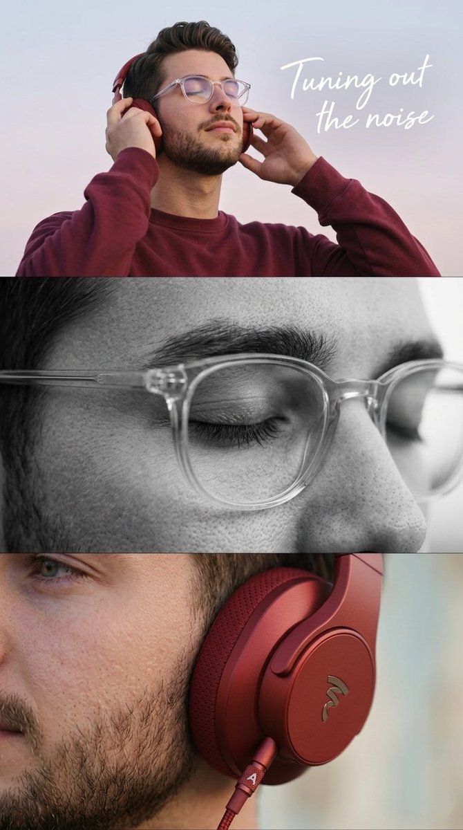 Minimalist Headphone Lifestyle Ad by @Taaruk_ — GPT Image 2 image prompt example