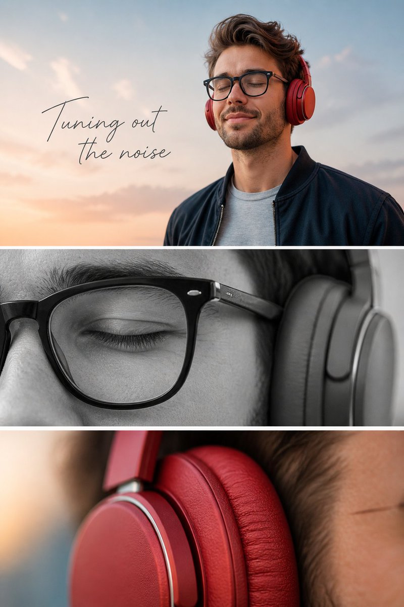 Minimalist Headphone Lifestyle Ad — GPT Image 2 image prompt example