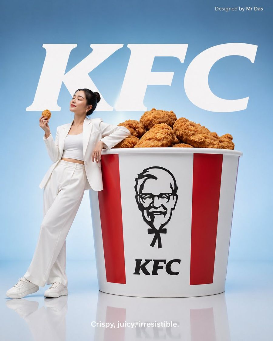 Minimalist Kfc Commercial Advertisement — GPT Image 2 image prompt example