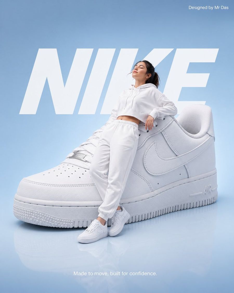 Minimalist Nike Fashion Advertisement — GPT Image 2 image prompt example