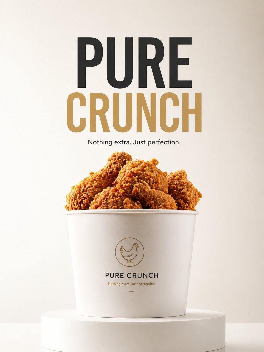 Minimalist Product Ad Pure Crunch — GPT Image 2 image prompt example