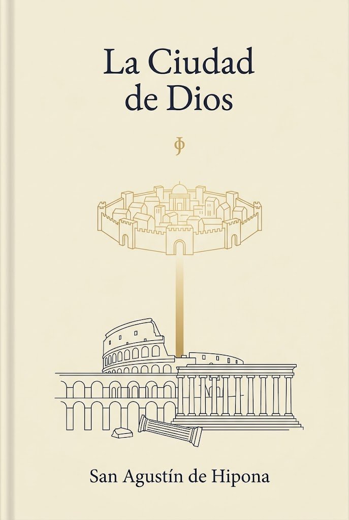 Minimalist Saint Augustine Book Cover — GPT Image 2 image prompt example