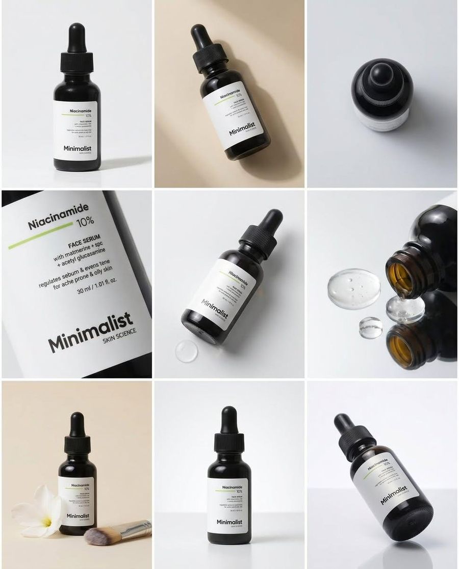 Minimalist Serum Product Collage — GPT Image 2 image prompt example