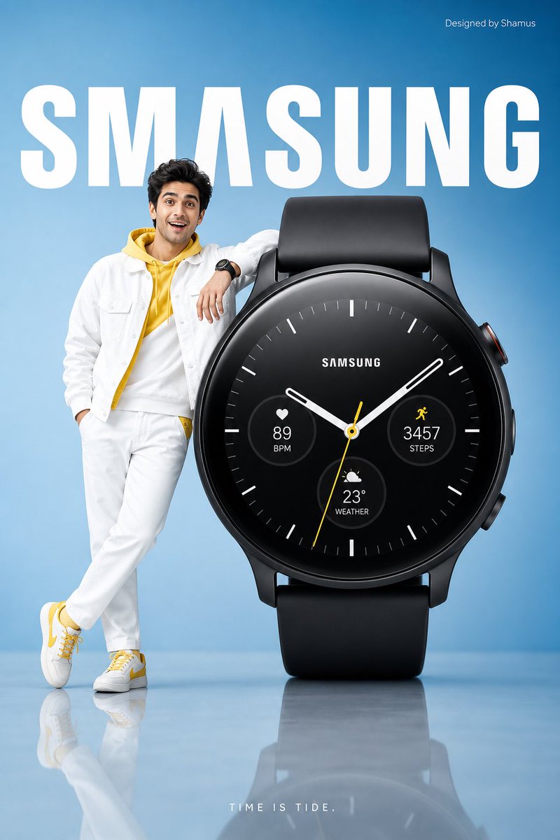 Minimalist Smartwatch Commercial Ad — GPT Image 2 image prompt example