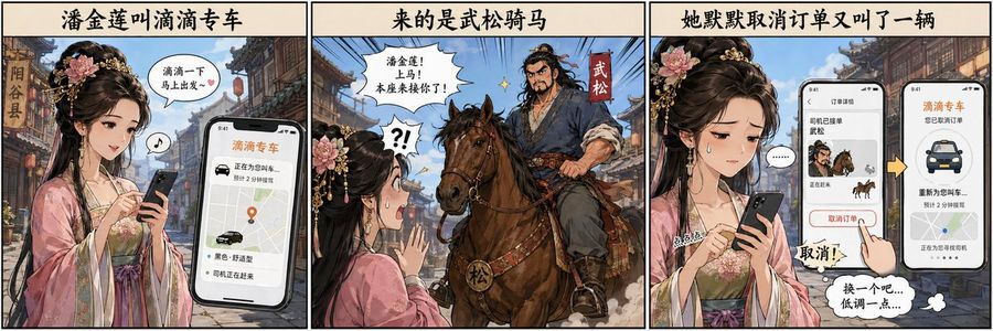 Modern Ride Hail Parody — GPT Image 2 image prompt example