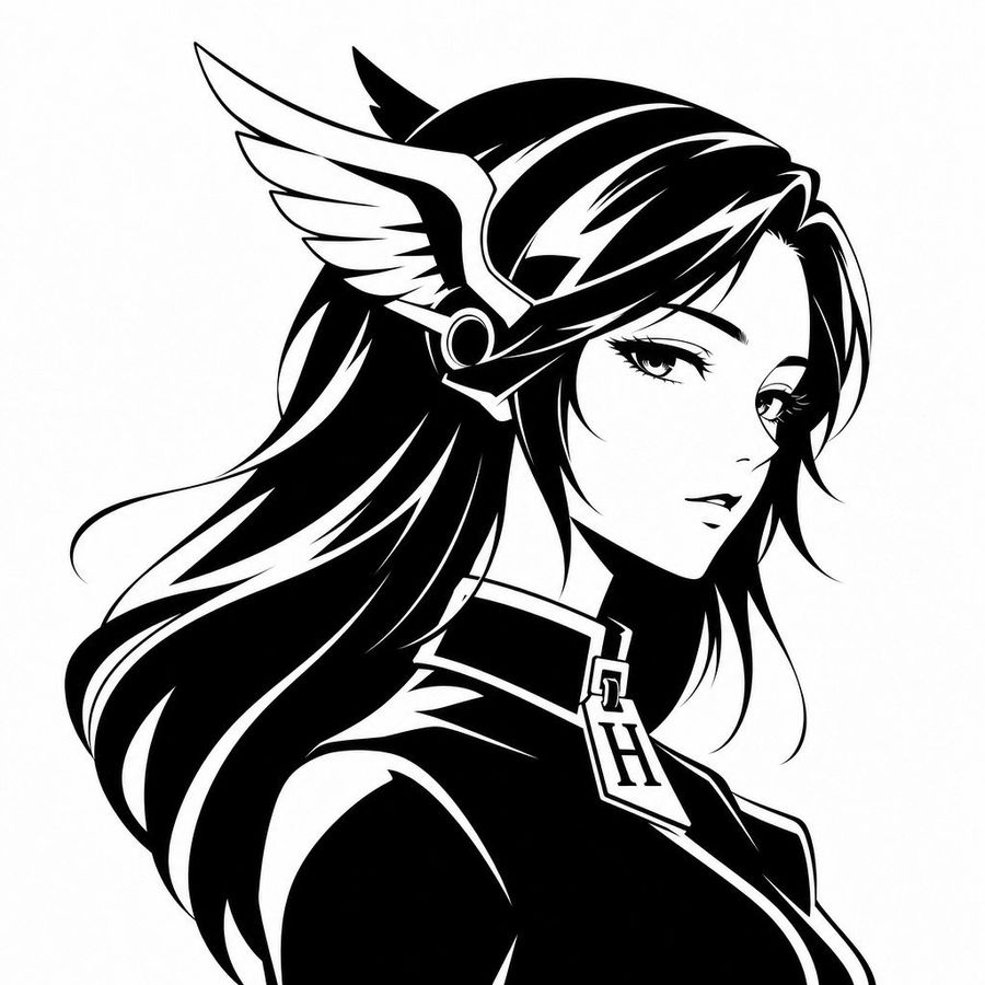 Monochrome Hermes Inspired Avatar — GPT Image 2 image prompt example