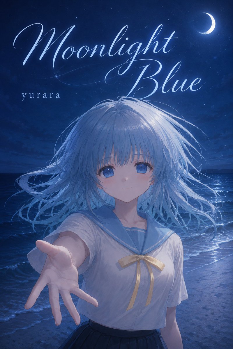 Moonlight Blue Anime Cover — GPT Image 2 image prompt example