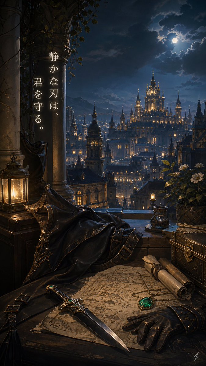 Moonlit Gothic Balcony — GPT Image 2 image prompt example