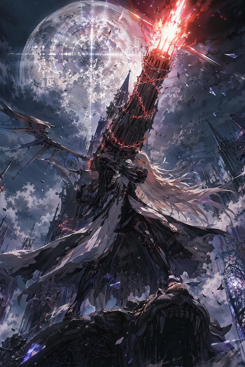 Moonlit Gothic Cannon Maiden — GPT Image 2 image prompt example