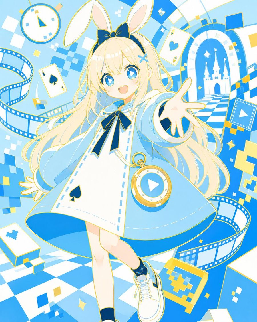 Neo Alice Anime Poster — GPT Image 2 image prompt example