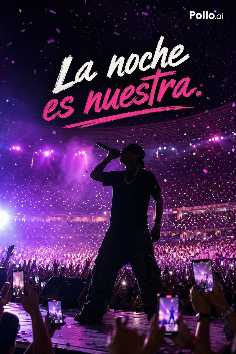 Neon Arena Concert Poster — GPT Image 2 image prompt example