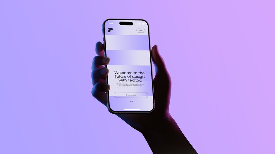 Neon Hand Smartphone Mockup — GPT Image 2 image prompt example