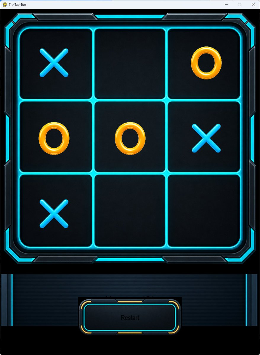 Neon Tic Tac Toe Ui — GPT Image 2 image prompt example