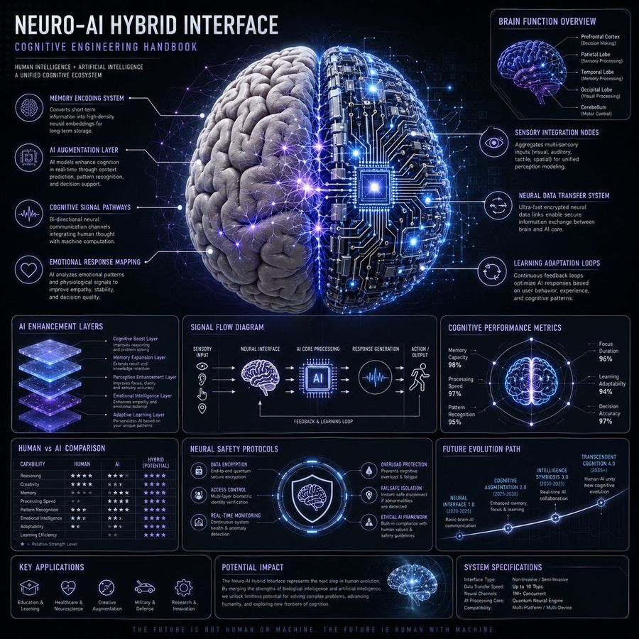 Neuro Ai Hybrid System Infographic — GPT Image 2 image prompt example