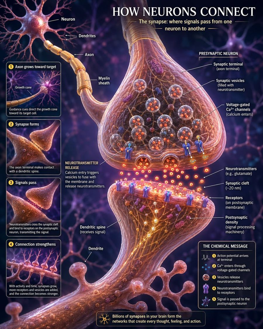 Neurons Connection Visualization — GPT Image 2 image prompt example