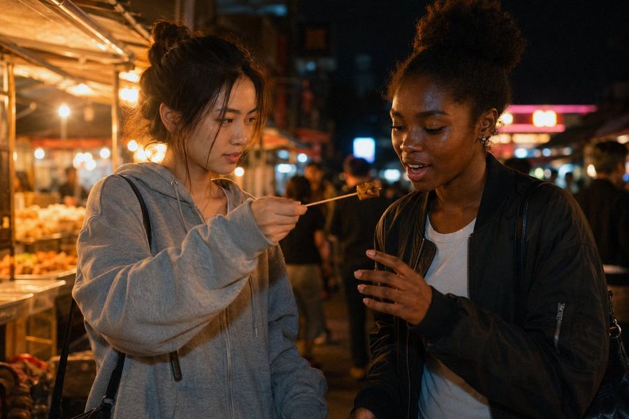 Night Market Street Food — GPT Image 2 image prompt example