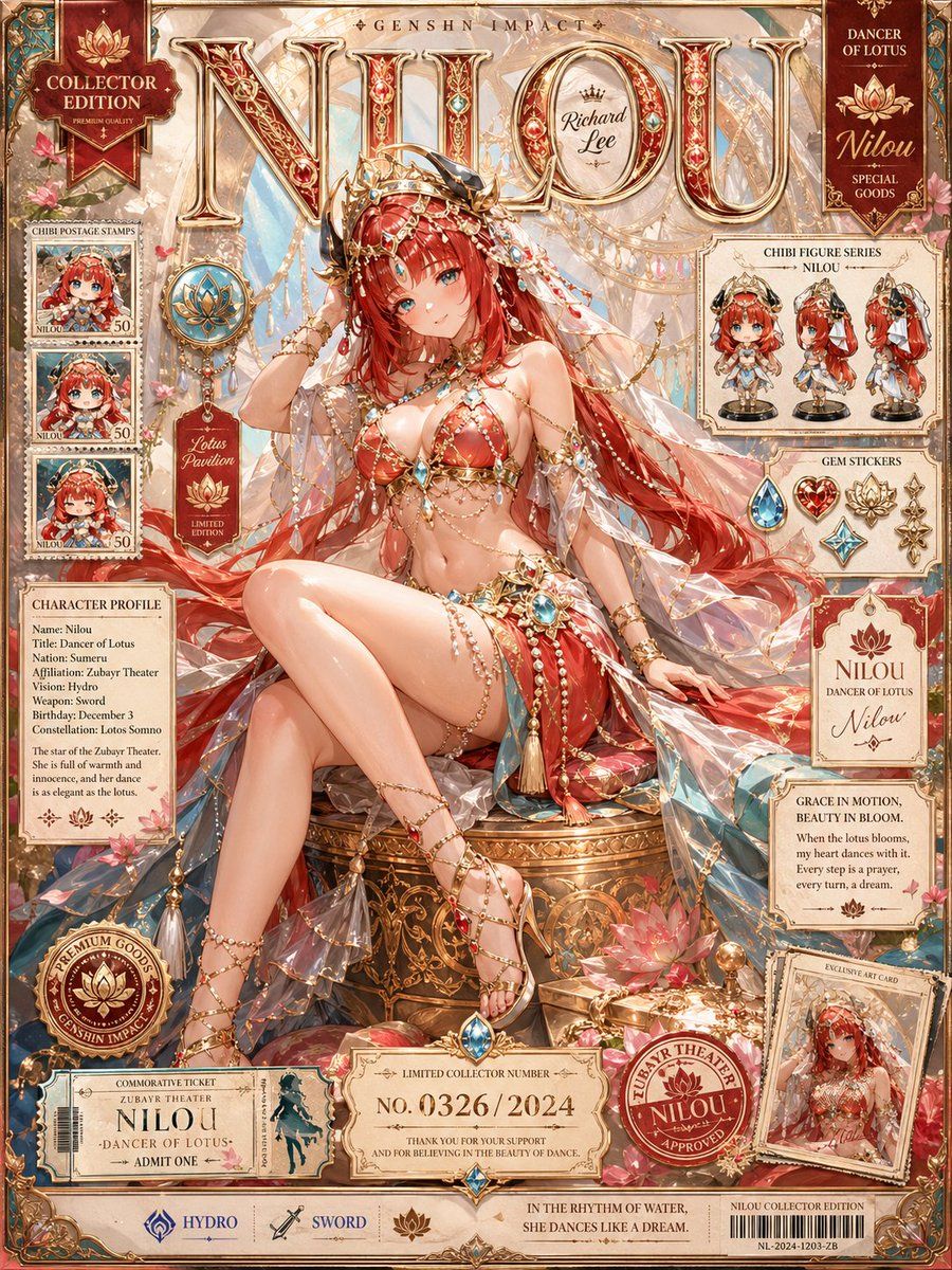 Nilou Collector Edition Poster — GPT Image 2 image prompt example