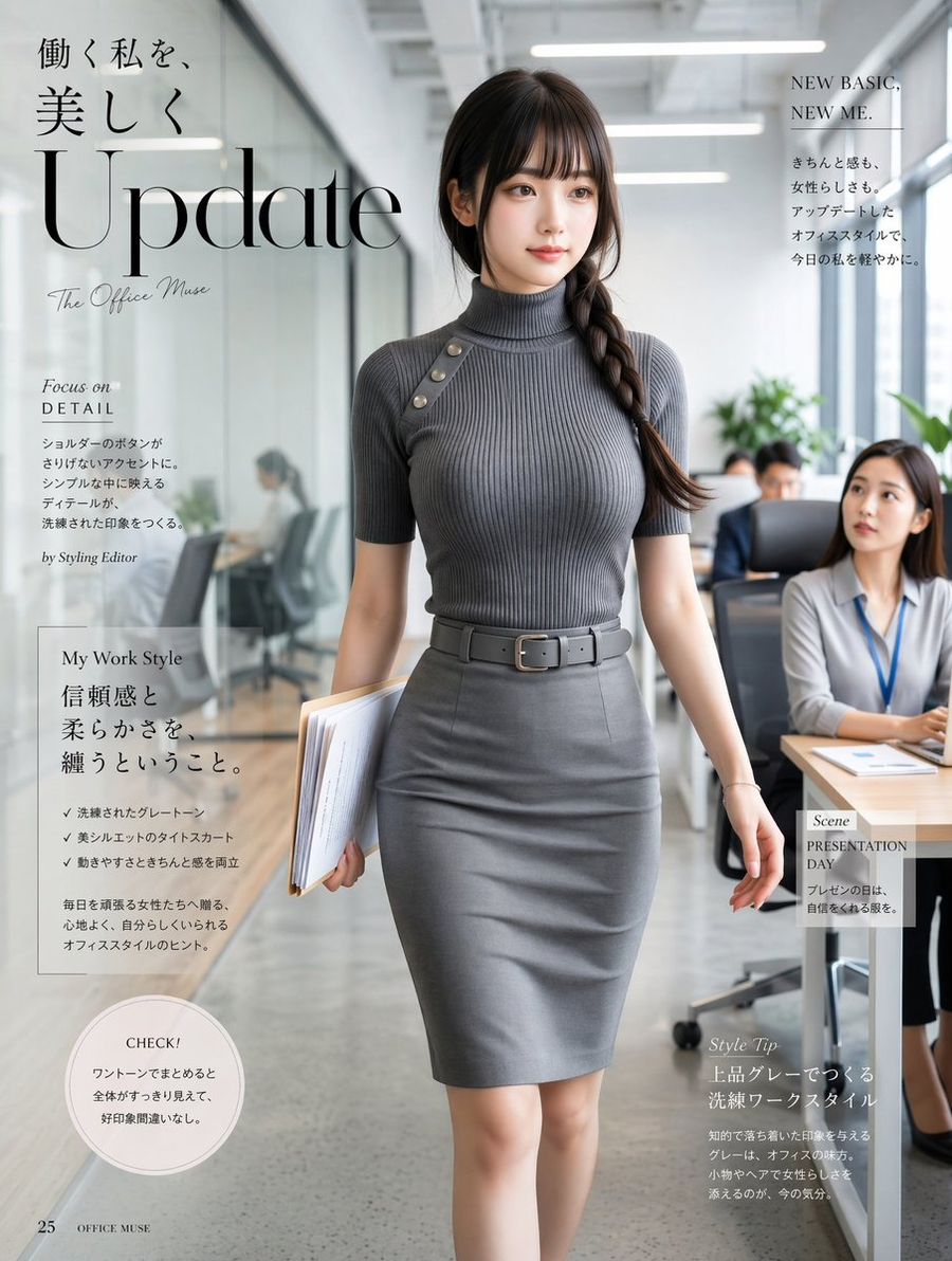 Office Fashion Magazine Cover by @JiroJohn558192 — GPT Image 2 image prompt example