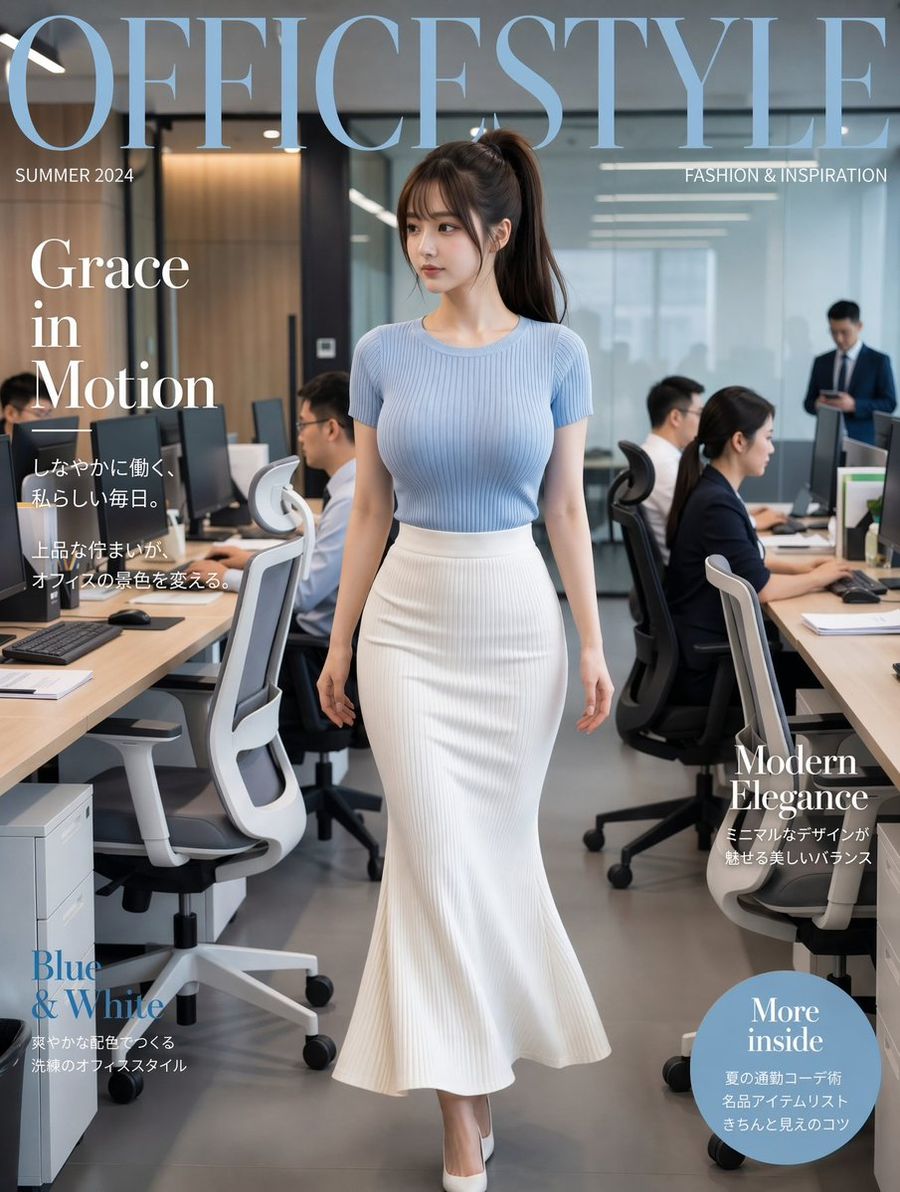 Office Fashion Magazine Cover — GPT Image 2 image prompt example