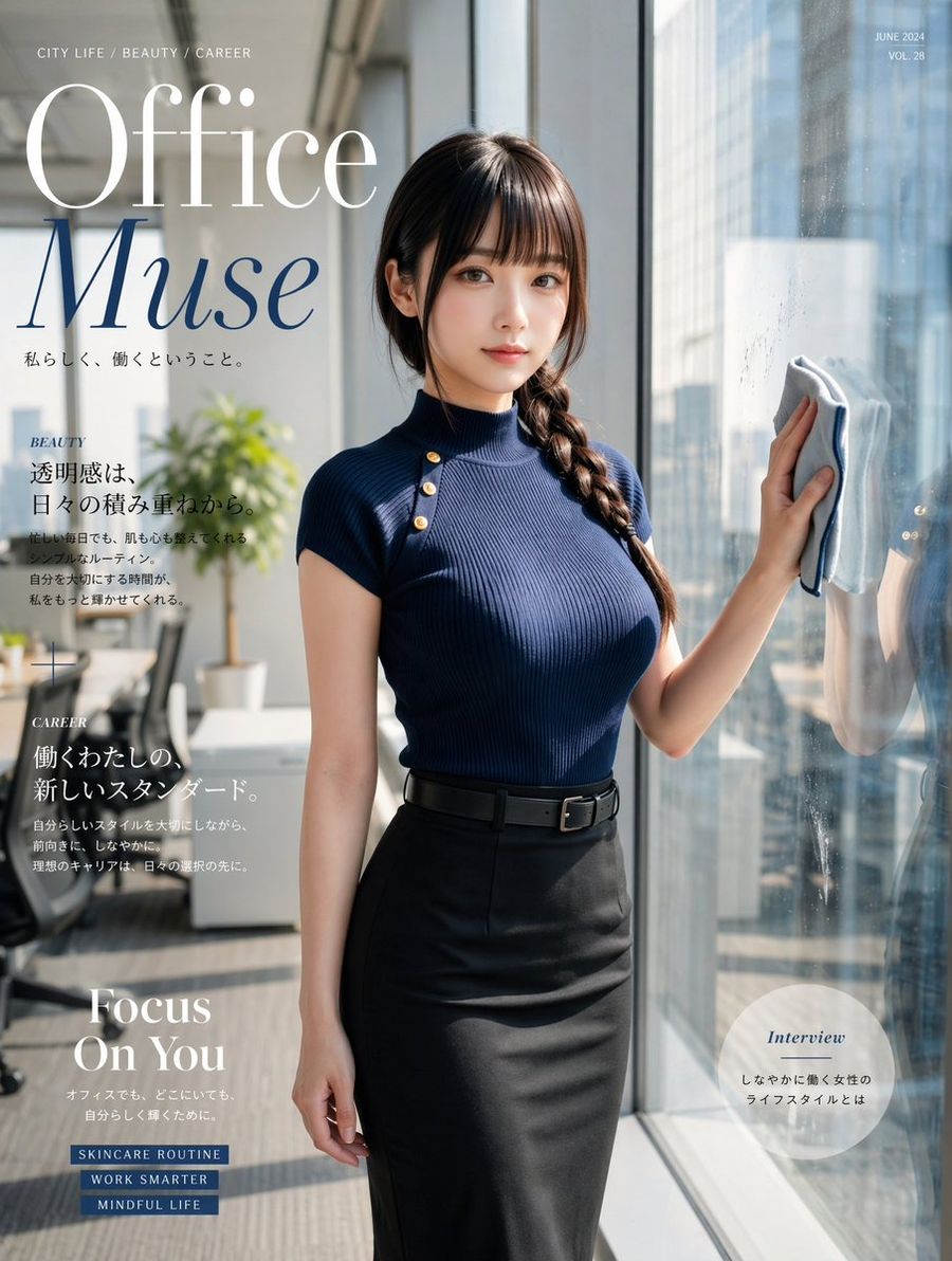 Office Muse Fashion Cover — GPT Image 2 image prompt example