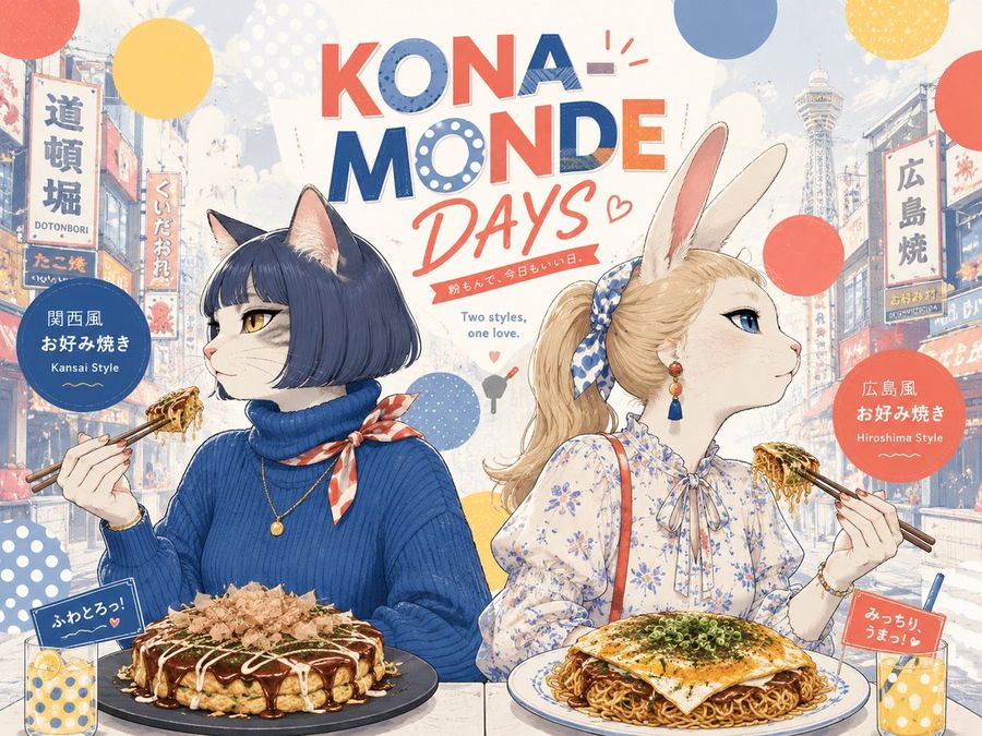 Okonomiyaki Anime Poster — GPT Image 2 image prompt example