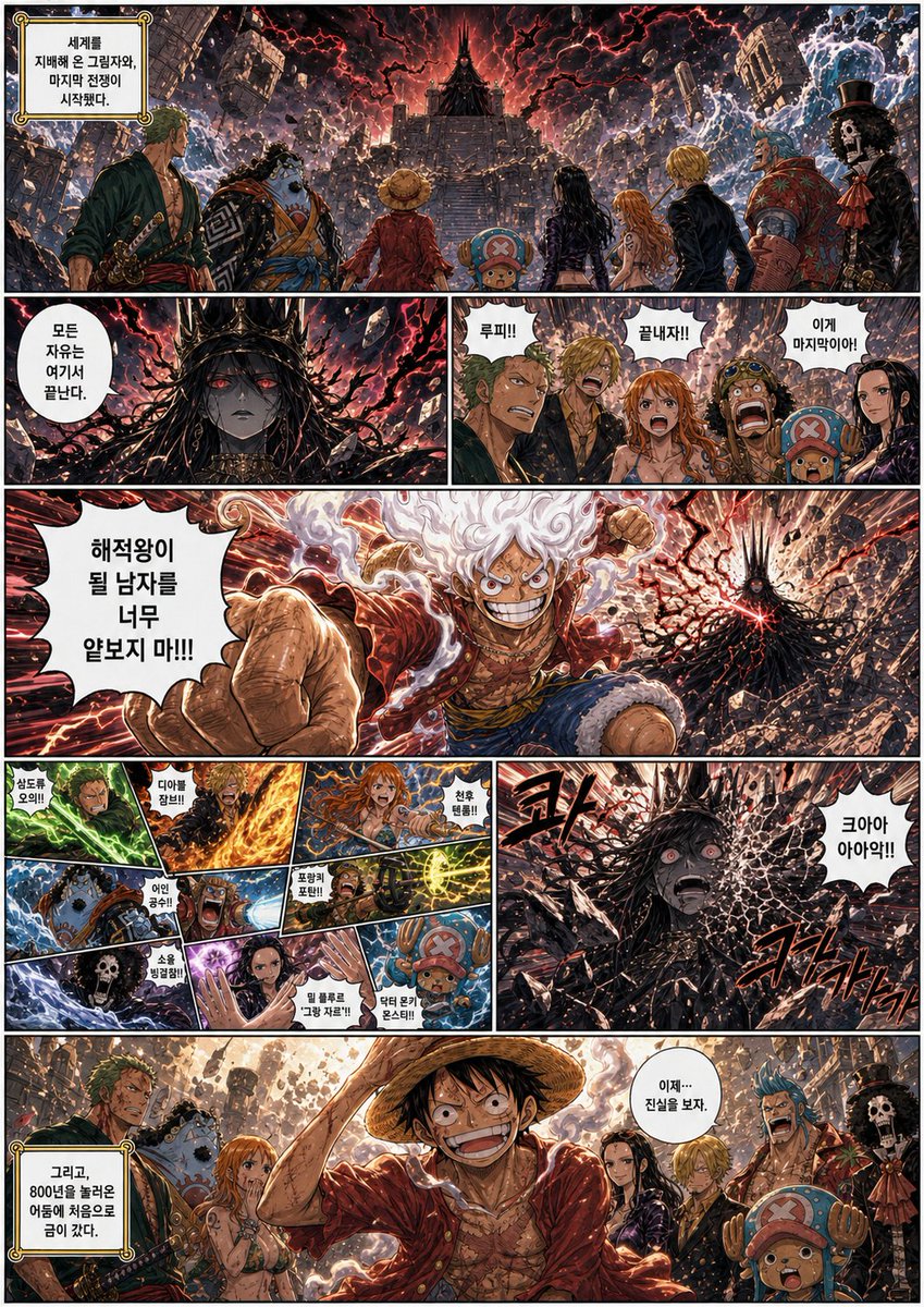 One Piece Final Battle Manga — GPT Image 2 image prompt example