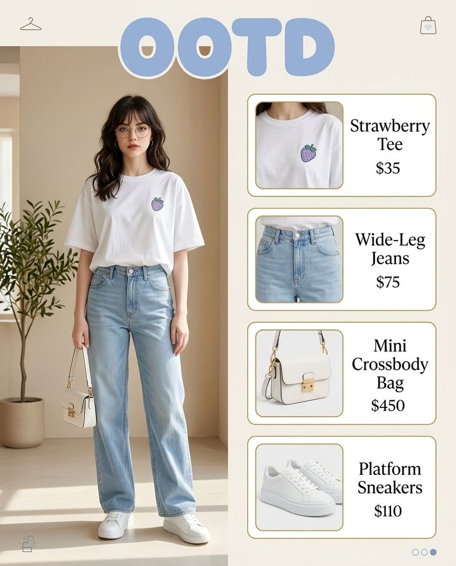 Ootd Fashion Infographic — GPT Image 2 image prompt example