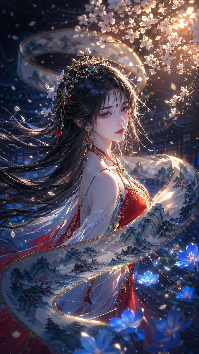 Oriental Fantasy Illustration Prompt — GPT Image 2 image prompt example