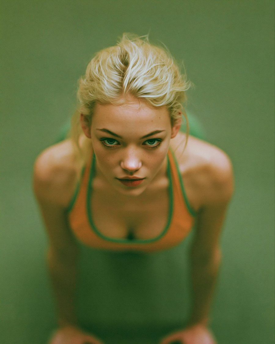 Overhead Swimsuit Portrait — GPT Image 2 image prompt example