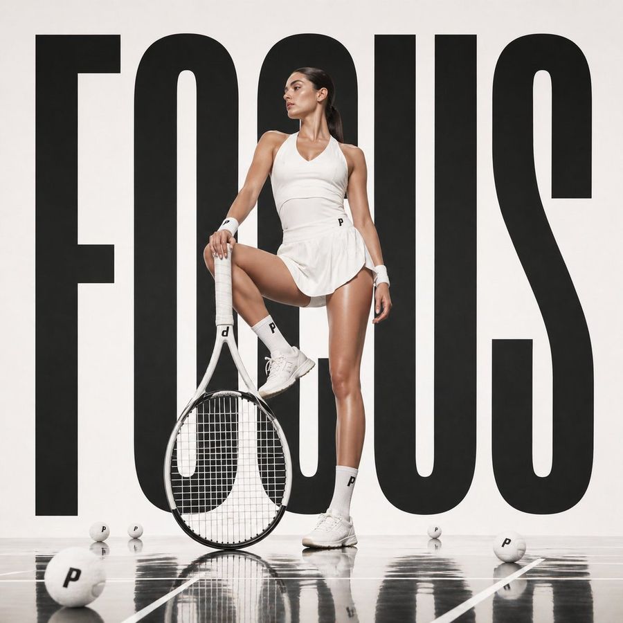 Oversized Tennis Racket Editorial — GPT Image 2 image prompt example