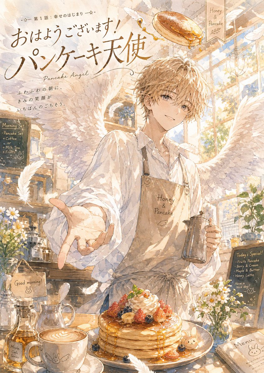 Pancake Angel Cover — GPT Image 2 image prompt example