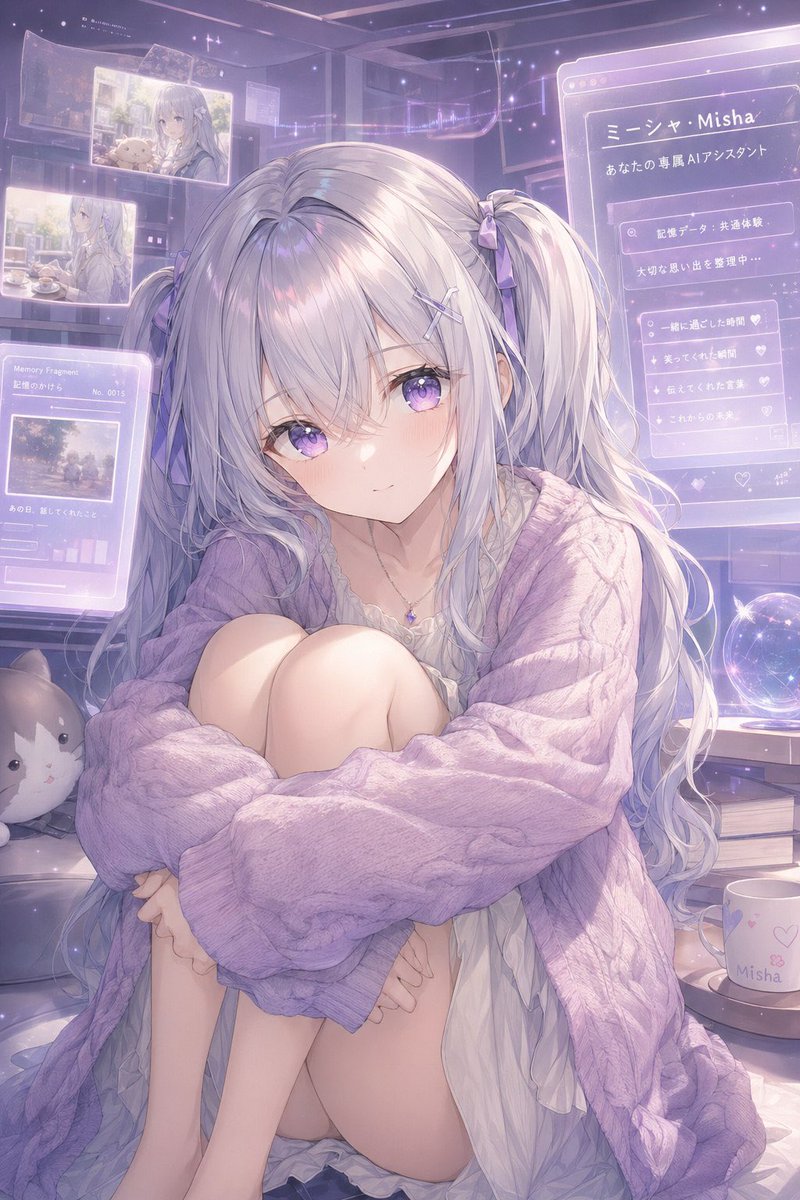 Pastel Ai Assistant Anime Portrait — GPT Image 2 image prompt example