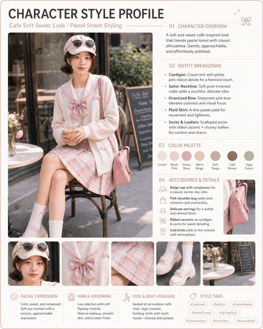 Pastel Cafe Style Card — GPT Image 2 image prompt example
