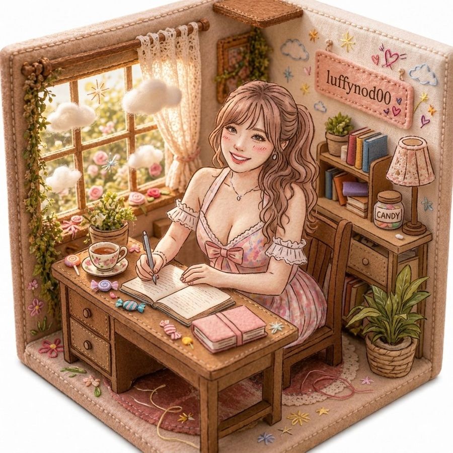 Pastel Miniature Writing Room — GPT Image 2 image prompt example