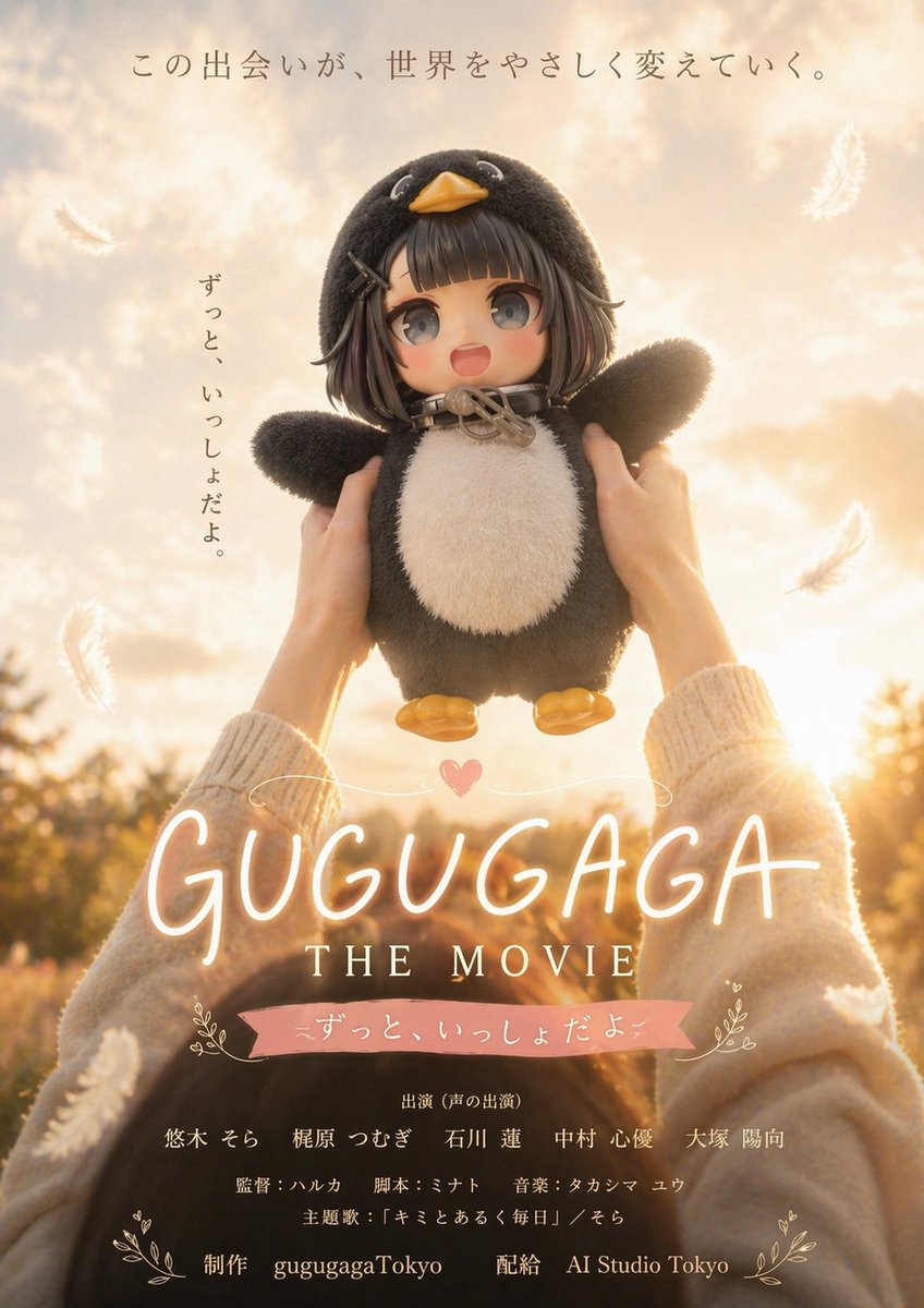Penguin Mascot Sunset Poster — GPT Image 2 image prompt example
