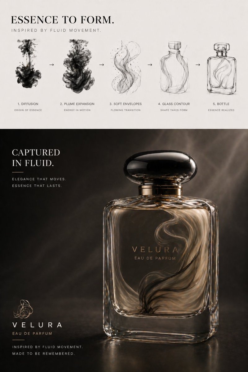 Perfume Bottle Design Evolution — GPT Image 2 image prompt example