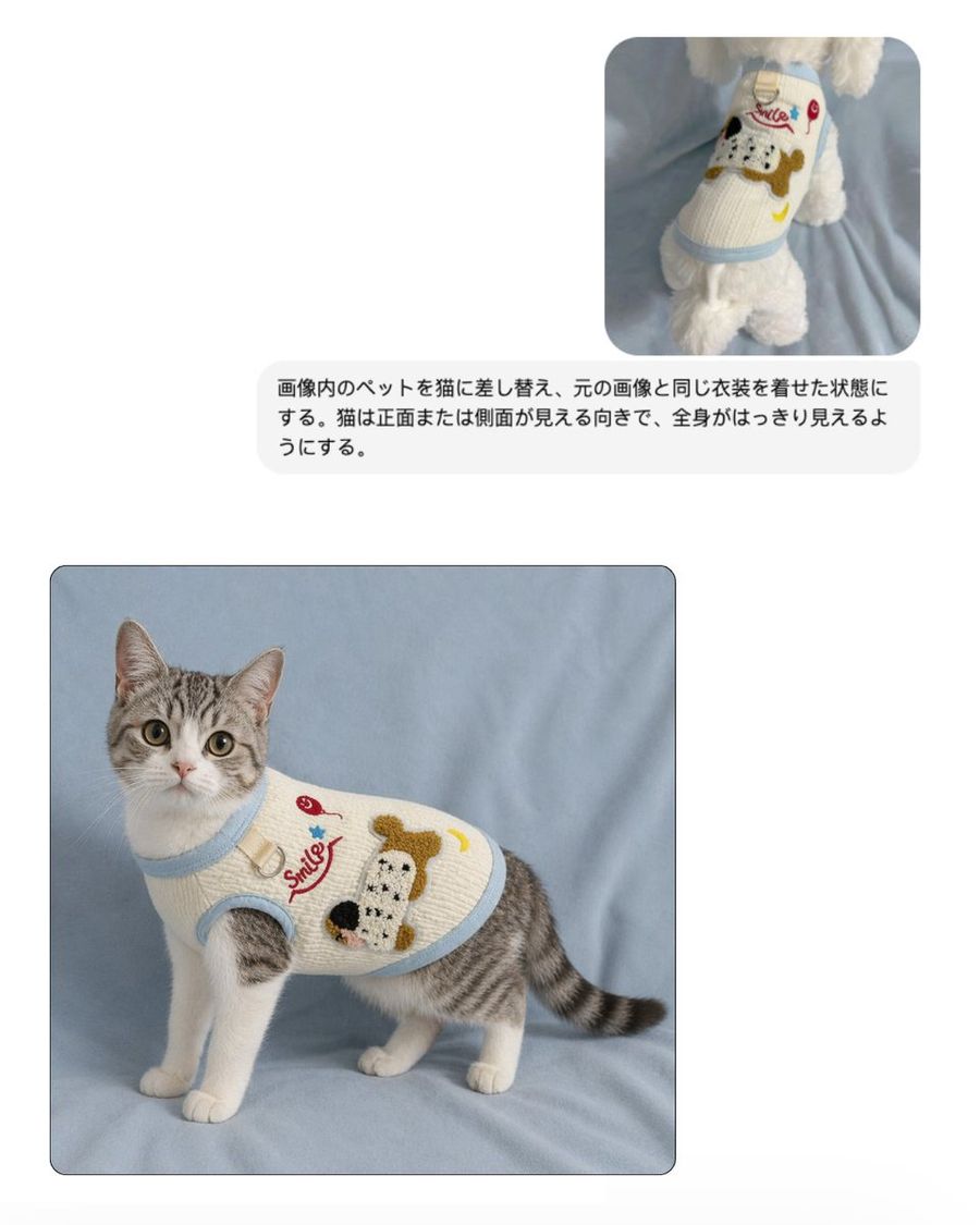 Pet Apparel Replacement Mockup — GPT Image 2 image prompt example